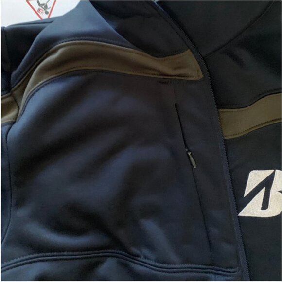 Antigua Men's Full Zip Fleece Navy Blue and Gray Jacket Size Small - Picture 5 of 8